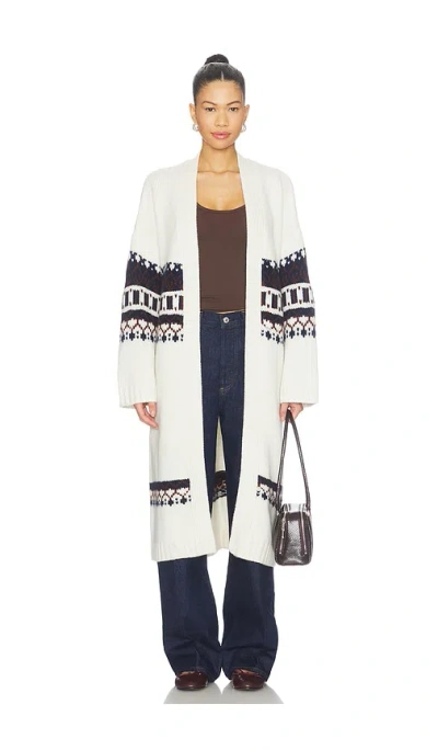 Sablyn Cedar Fairisle Duster In Multi
