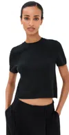 Sablyn Charleston Relaxed Cashmere Crewneck Tee Black In Black