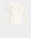 Sablyn Charlotte Slim Crewneck Cardigan
