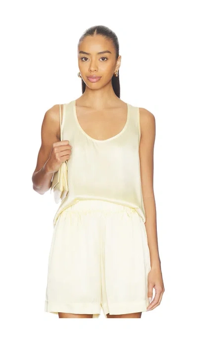 Sablyn Claudia B Scoop Neck Tank In Yellow