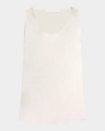 Sablyn Claudia Scoop-neck Racerback Tank Top In White