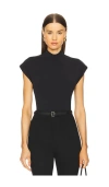 Sablyn Cove Mock Neck Tank Top In 黑色