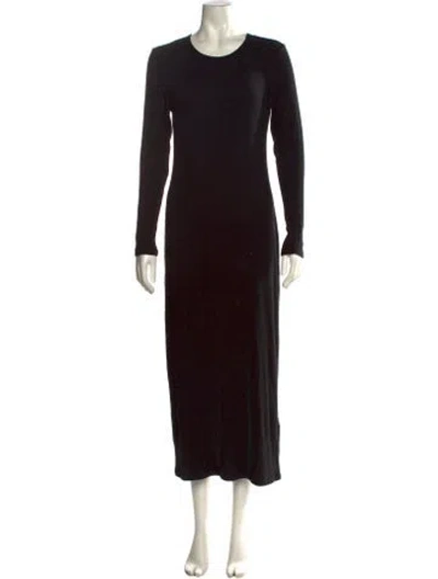 Pre-owned Sablyn Crew Neck Long Dress In Brown