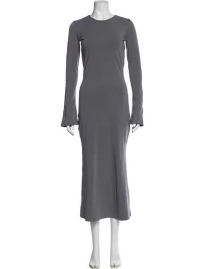 Pre-owned Sablyn Crew Neck Long Dress In Gray