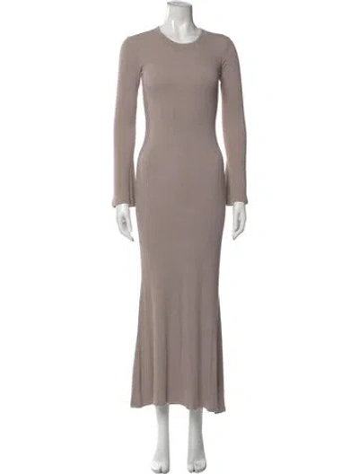 Pre-owned Sablyn Crew Neck Long Dress In Grey