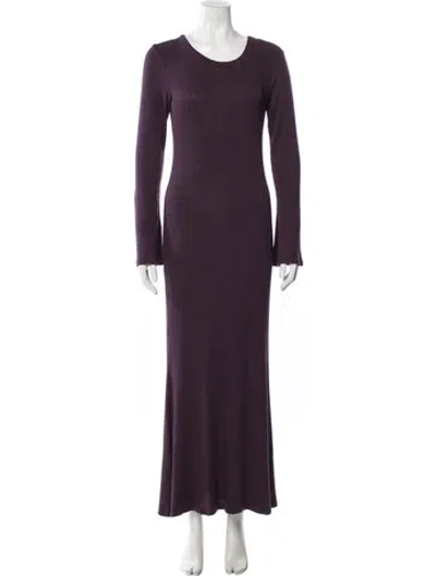 Pre-owned Sablyn Crew Neck Long Dress In Purple