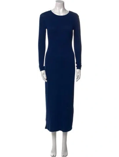 Pre-owned Sablyn Crew Neck Long Dress W/ Tags In Blue