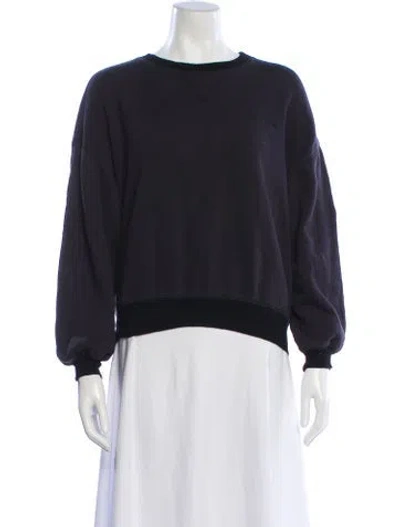 Pre-owned Sablyn Crew Neck Long Sleeve Sweatshirt In Black