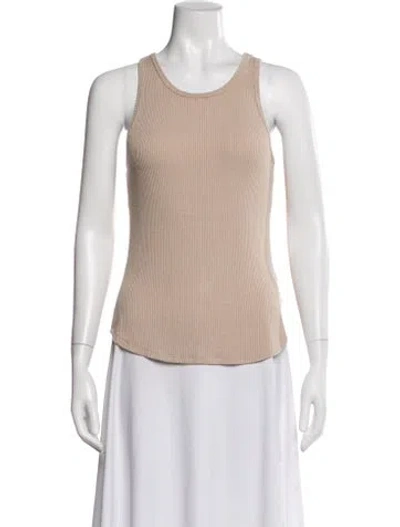 Pre-owned Sablyn Crew Neck Sleeveless Top In Neutral
