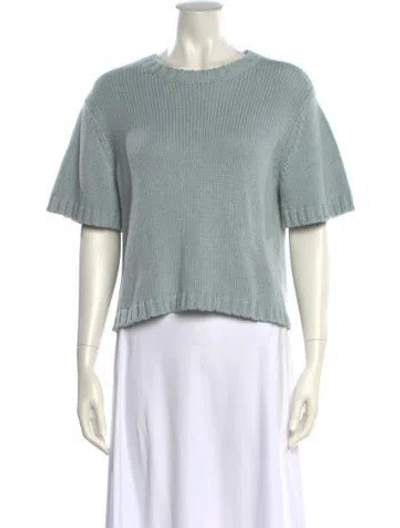 Pre-owned Sablyn Crew Neck Sweater In Blue