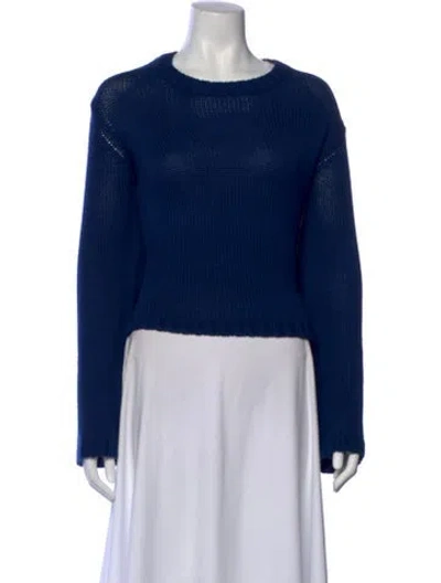 Pre-owned Sablyn Crew Neck Sweater In Blue
