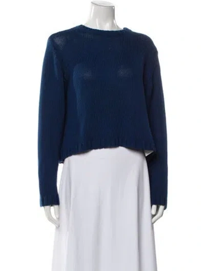 Pre-owned Sablyn Crew Neck Sweater In Blue