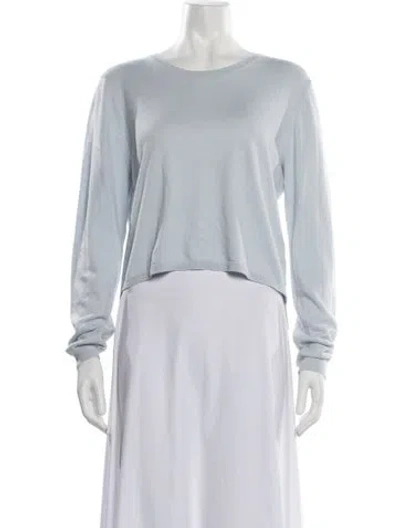 Pre-owned Sablyn Crew Neck Sweater In Blue