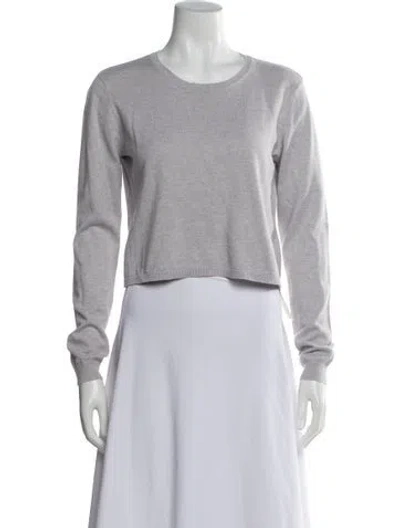 Pre-owned Sablyn Crew Neck Sweater In Gray