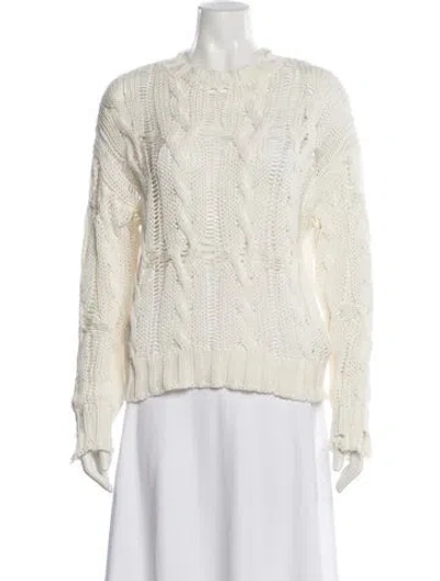 Pre-owned Sablyn Crew Neck Sweater In Neutral