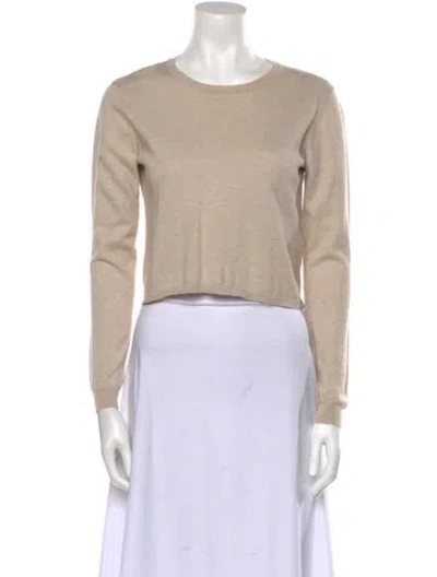 Pre-owned Sablyn Crew Neck Sweater In Neutral