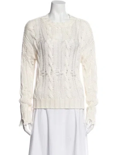 Pre-owned Sablyn Crew Neck Sweater In Neutral