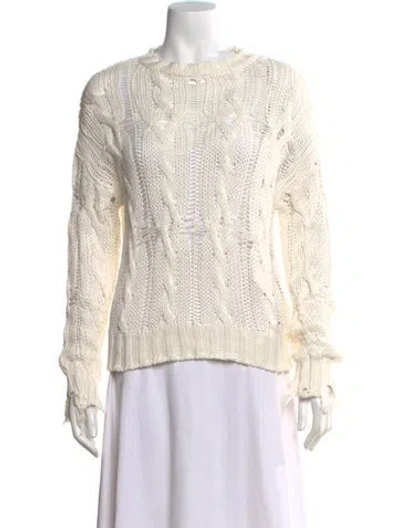 Pre-owned Sablyn Crew Neck Sweater In Neutral