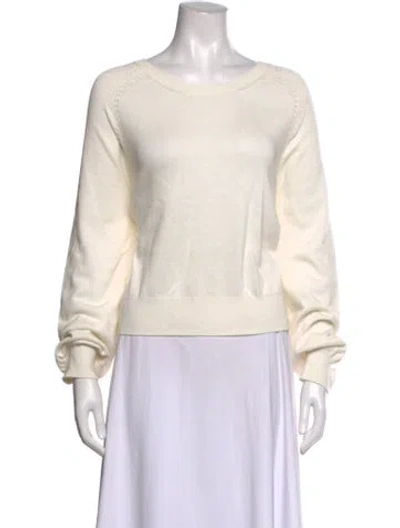 Pre-owned Sablyn Crew Neck Sweater In Neutrals