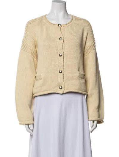 Pre-owned Sablyn Crew Neck Sweater In Neutrals