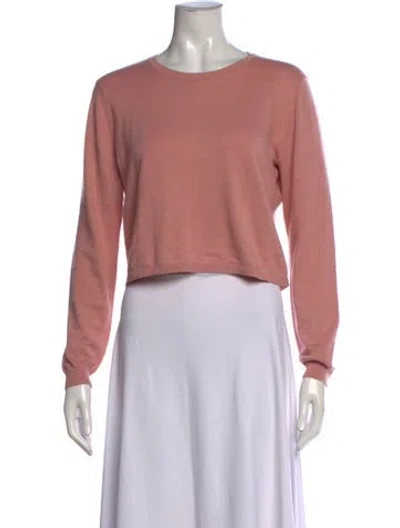 Pre-owned Sablyn Crew Neck Sweater In Pink