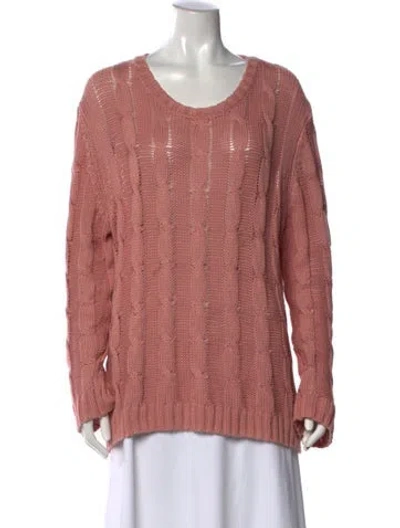 Pre-owned Sablyn Crew Neck Sweater In Pink