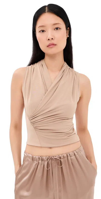 Sablyn Danika High Wrap Tank Dune In Neutral