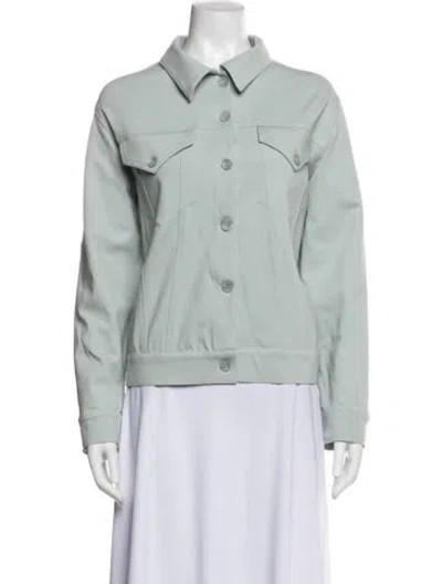 Pre-owned Sablyn Denim Jacket In Green
