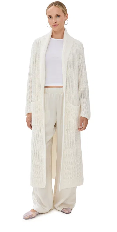 Sablyn Eden Duster With Pockets Gardenia In Gardenia