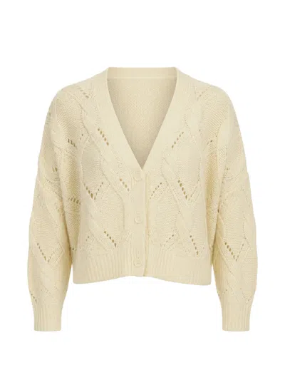 Sablyn Elliot Cable-knit Cardigan In Neutral