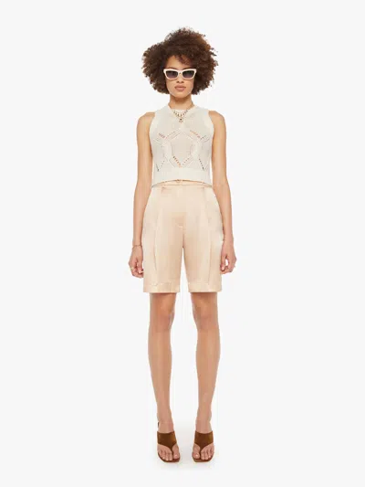 Sablyn Emerson High Rise Pleated Shorts Sand