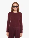 Sablyn Emilia Cardigan Bordeaux Shirt In Burgundy