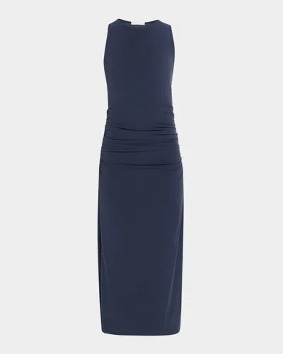 Sablyn Estelle Tank Dress With Side Slits In Blue
