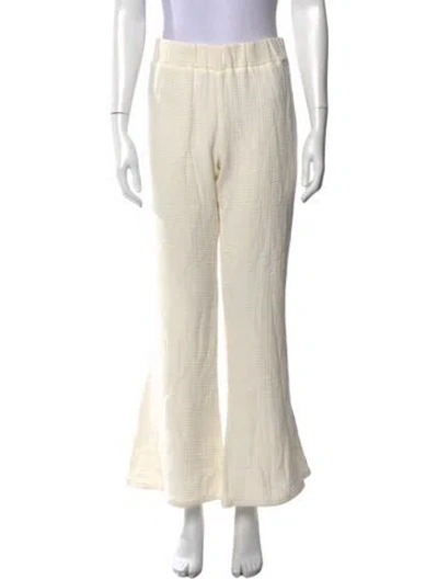 Pre-owned Sablyn Flared Pants In Neutral