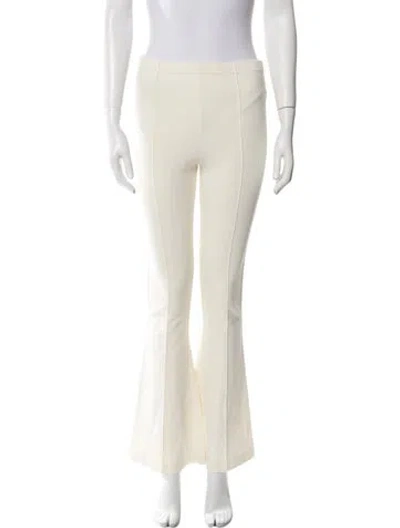 Pre-owned Sablyn Flared Pants In White