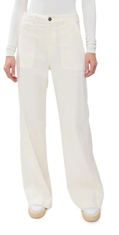 Sablyn Full Length Slouchy Utility Pants Gardenia