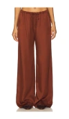 Sablyn Gemma Pull On Straight Leg Pant In Brown