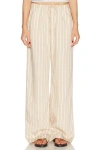 Sablyn Gemma Stripe Pull On Pant In Neutral
