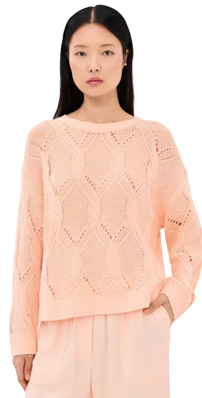 Sablyn Gia Slouchy Cashmere Sweater Sherbet In Pink