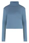 Sablyn Hailey Turtleneck Sweater In Light Blue