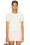 Sablyn Heron Shrunken Crewneck Tee In Gardenia