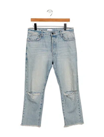 Pre-owned Sablyn High-rise Straight Leg Jeans In Blue