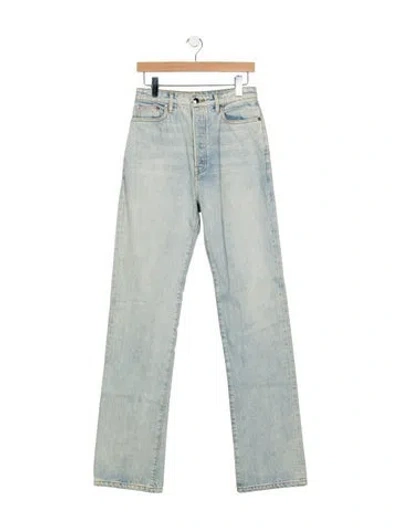 Pre-owned Sablyn High-rise Straight Leg Jeans In Blue