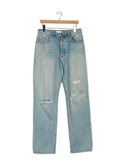 Pre-owned Sablyn High-rise Wide Leg Jeans In Blue