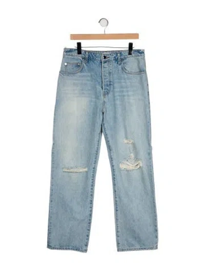 Pre-owned Sablyn High-rise Wide Leg Jeans In Blue
