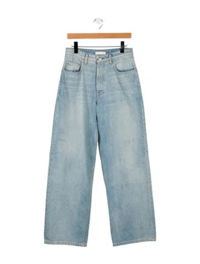 Pre-owned Sablyn High-rise Wide Leg Jeans In Blue