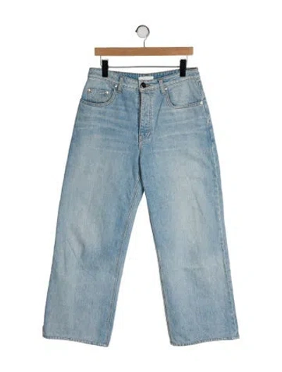 Pre-owned Sablyn High-rise Wide Leg Jeans In Blue