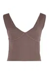 Sablyn Iridian Knitted Top In Brown