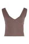 Sablyn Iridian Knitted Top In Brown