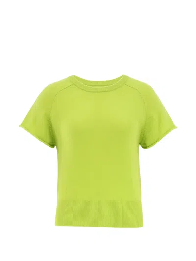 Sablyn Joani Raglan-sleeve Sweater In Green